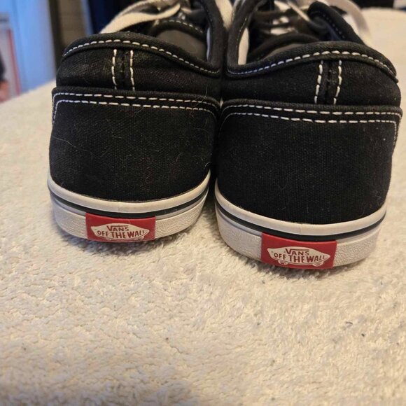 Vans Era shoe sneaker women size 6 US excellent condition black canvas - Picture 5 of 7